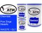 Preview: Chevrolet, Pow Zinga Metallic, WA327E / GLT: 500ml Lackdose + 500ml Klarlack + 250ml Härter - Set, von ATW Autoteile West.